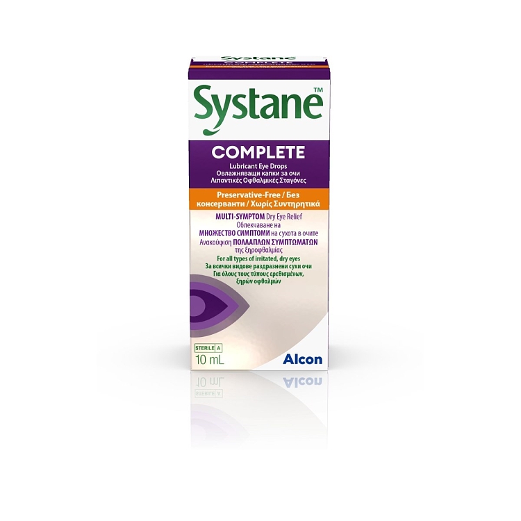 Alcon Systane Complete Χωρίς Συντηρητικά Λιπαντικές Οφθαλμικές Σταγόνες 10ml
