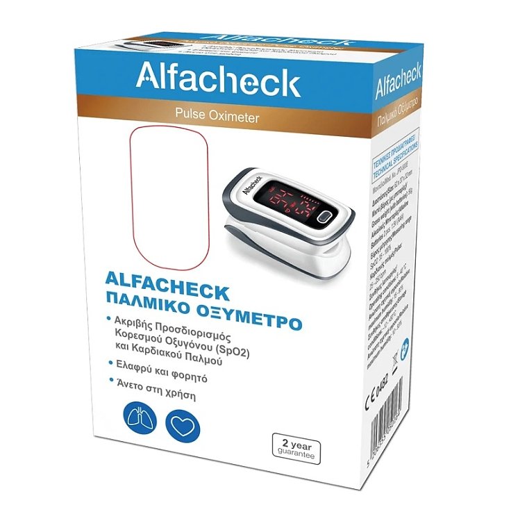 Alfacheck Παλμικό Οξύμετρο Δακτύλου 1τμχ