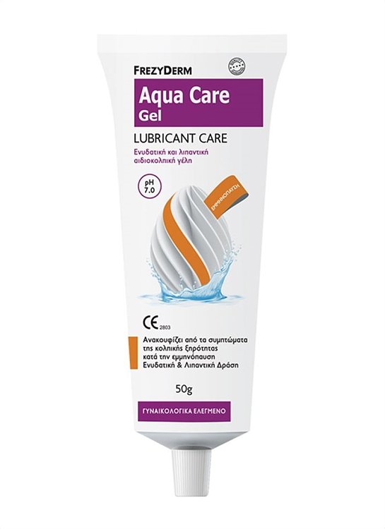 Frezyderm Aqua Care Gel Lubricant Care 50g  PH 7.0 Ενυδατική & Λιπαντική Αιδιοκολπική Γέλη για Χρήση Κατά την Εμμηνόπαυση