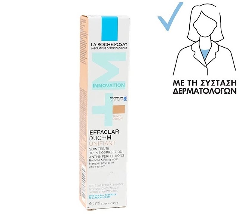 La Roche Posay Effaclar Duo+M Unifiant Κρέμα με Χρώμα για Ακμή Light Απόχρωση 40ml