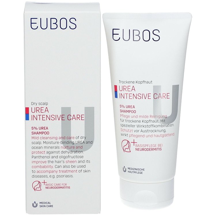 Eubos 5% Urea Shampoo Σαμπουάν για το Ξηρό Τριχωτό της Κεφαλής 200ml
