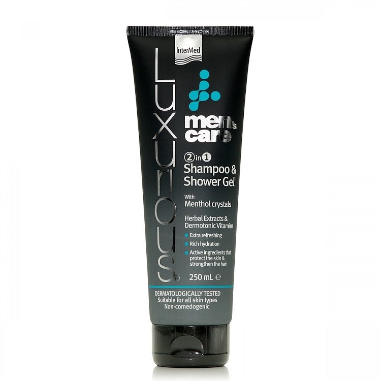 Intermed Luxurious Men's Care 2 in 1, Σαμπουάν & Αφρόλουτρο 250ml
