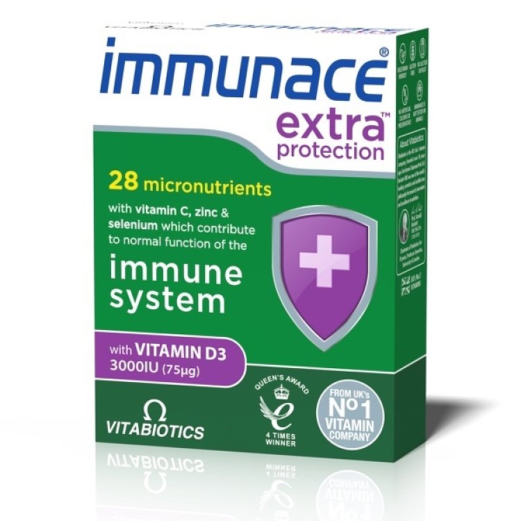 Vitabiotics Immunace Extra Protection για την Ενίσχυση του Ανοσοποιητικού Συστήματος 30tabs