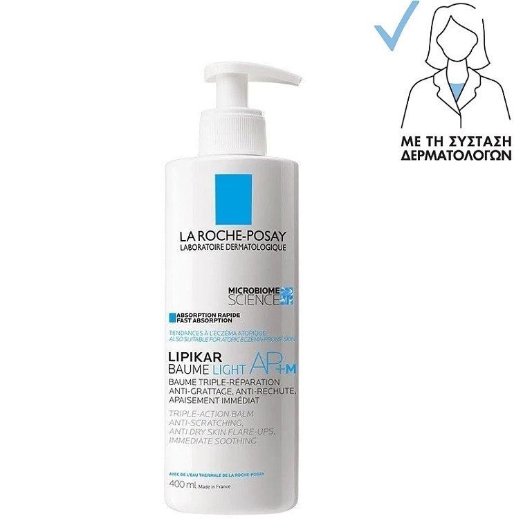 La Roche Posay Lipikar Baume Light AP+M Μαλακτικό Βάλσαμο για το Ατοπικό Έκζεμα 400ml