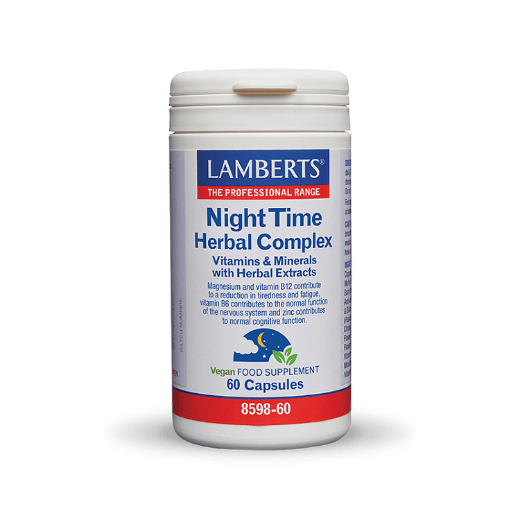 Lamberts Night Time Herbal Complex για εύκολο ύπνο 60 caps
