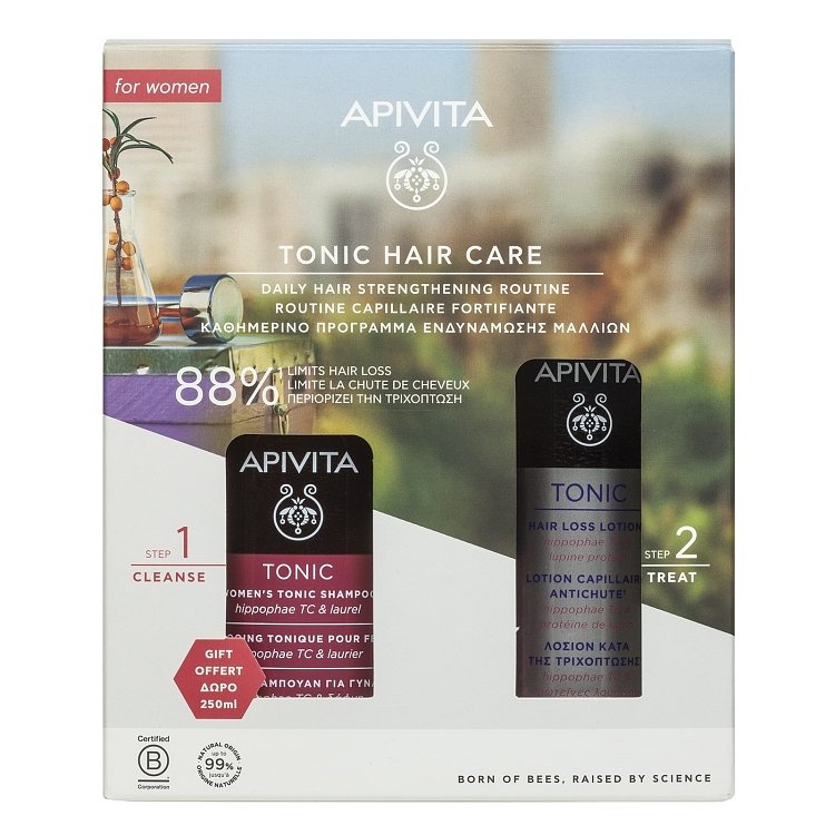 Apivita Promo Hair Loss Women Καθημερινό Πρόγραμμα Ενδυνάμωσης Μαλλιών για Γυναίκες και Δώρο Λοσιόν κατά της Τριχόπτωσης 150ml