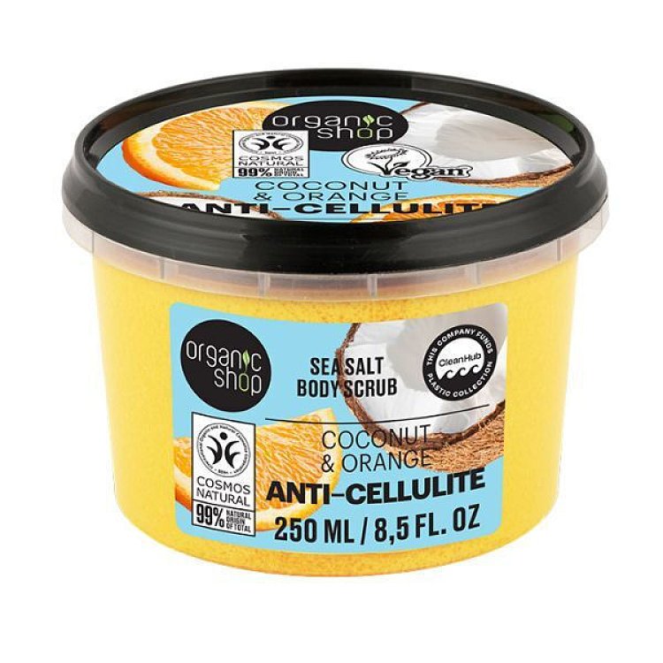 Organic Shop Sea Salt Anti-Cellulite Coconut & Orange Body Scrub 250ml