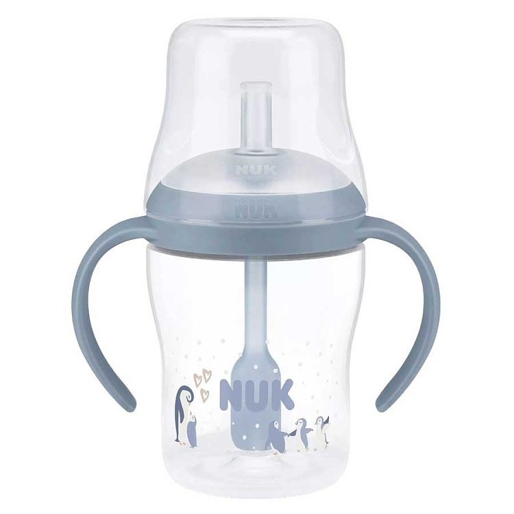 NUK Perfect Match Εκπαιδευτικό Ποτήρι με Καλαμάκι Σιλικόνης 8m+, 150ml
