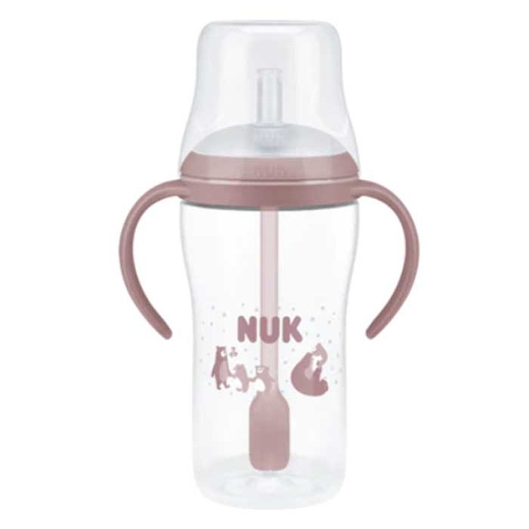 NUK Perfect Match Εκπαιδευτικό Ποτήρι με Καλαμάκι Σιλικόνης 8m+, 260ml