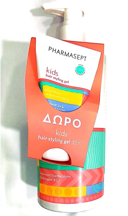 Pharmasept Kids Shampoo & Sahower 1L & Δώρο Kids Hair Styling Gel 30ml