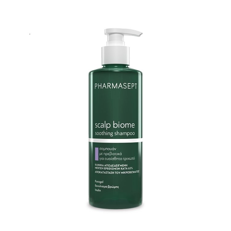 Pharmasept Scalp Biome Soothing Shampoo για το ευαίσθητο τριχωτό της κεφαλής 400ml