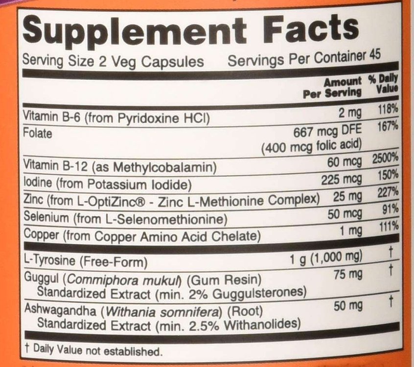 Now Foods Thyroid Energy, 90veg.caps