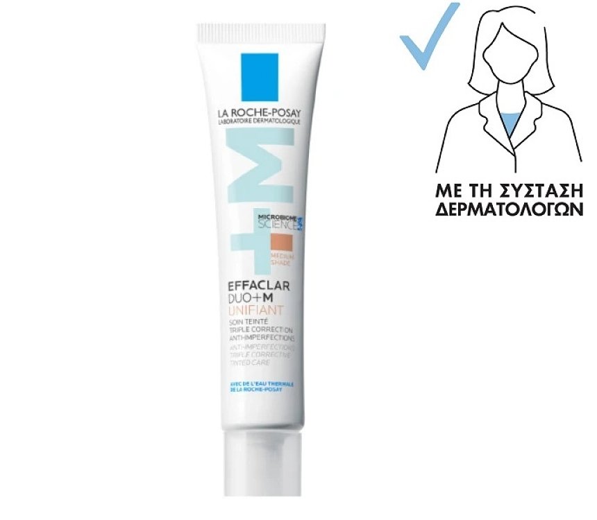 La Roche Posay Effaclar Duo+M Unifiant Κρέμα με Χρώμα για Ακμή Medium Απόχρωση 40ml