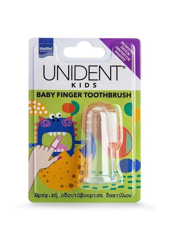 Intermed Unident Kids Baby Finger Toothbrush Βρεφική οδοντόβουρτσα δακτύλου 1τμχ