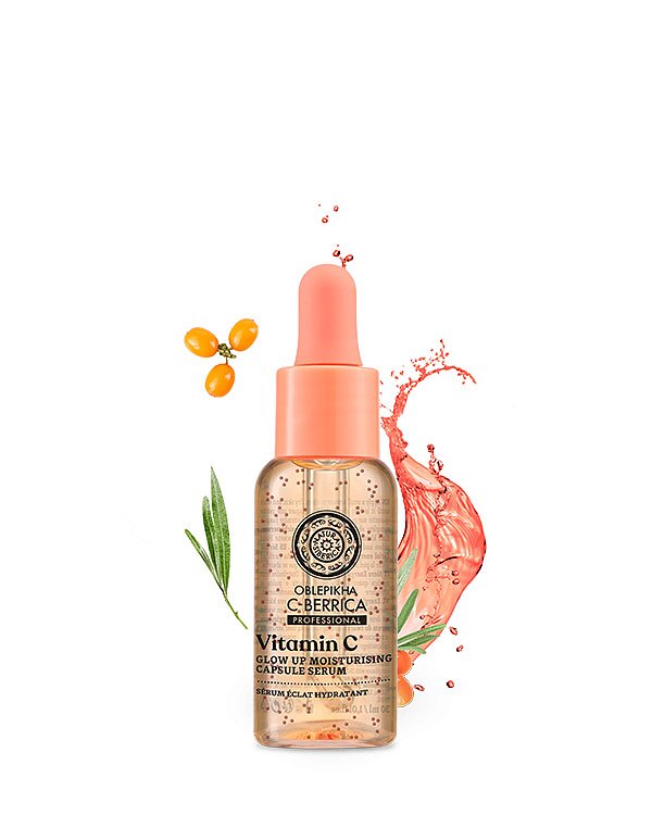 Natura C-Berrica Vitamin C  Glow Up Ορός Προσώπου Ενυδατική Κάψουλα Glow Up 30ml