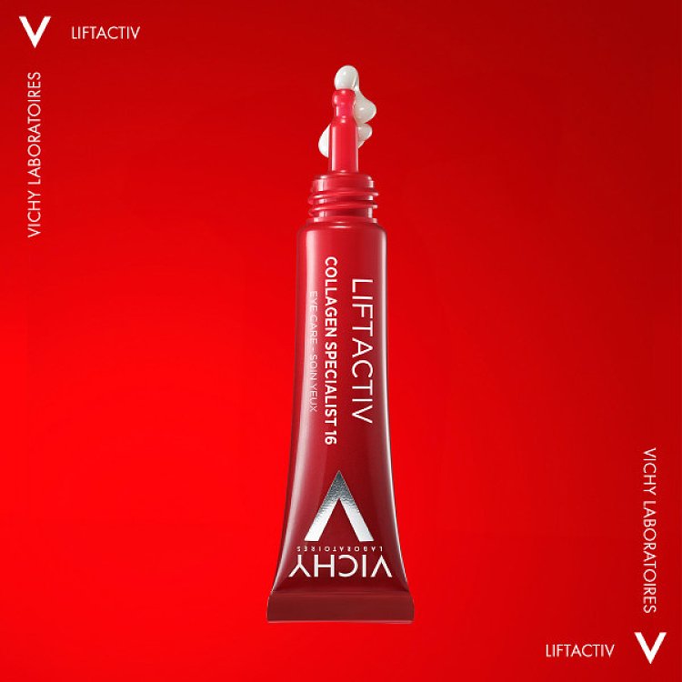 Vichy Liftactiv Collagen Specialist 16 Eye Cream 15ml Αντιγηραντική Κρέμα Ματιών για Ρυτίδες, Σακούλες, Μαύρους Κύκλους & Χαλάρωση