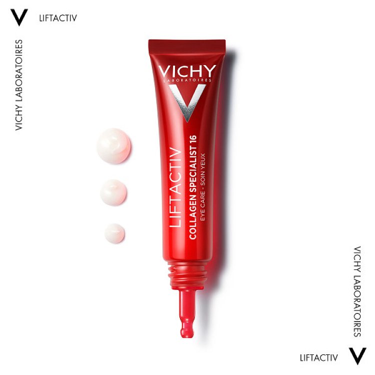Vichy Liftactiv Collagen Specialist 16 Eye Cream 15ml Αντιγηραντική Κρέμα Ματιών για Ρυτίδες, Σακούλες, Μαύρους Κύκλους & Χαλάρωση