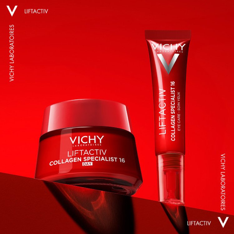 Vichy Liftactiv Collagen Specialist 16 Eye Cream 15ml Αντιγηραντική Κρέμα Ματιών για Ρυτίδες, Σακούλες, Μαύρους Κύκλους & Χαλάρωση