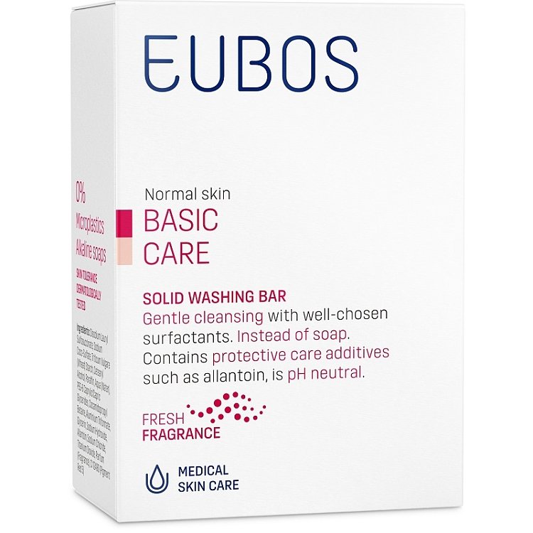 Eubos Solid Washing Bar Red Στερεή Πλάκα Καθαρισμού Προσώπου & Σώματος 125g
