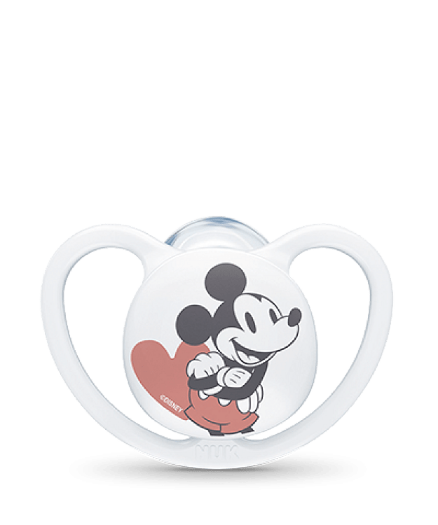 Nuk Disney Mickey Space Πιπίλα σιλικόνης, ιδανική για τη γνάθο 6-18m