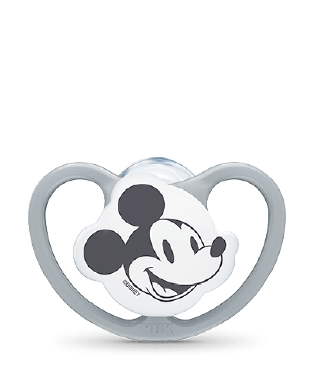 Nuk Disney Mickey Space Πιπίλα σιλικόνης, ιδανική για τη γνάθο 6-18m