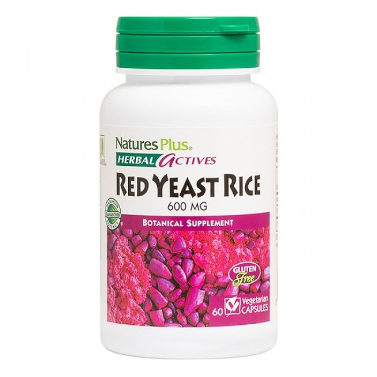 Nature's Plus Red Yeast Rice (Monascus purpureus) 600mg 60veg.caps