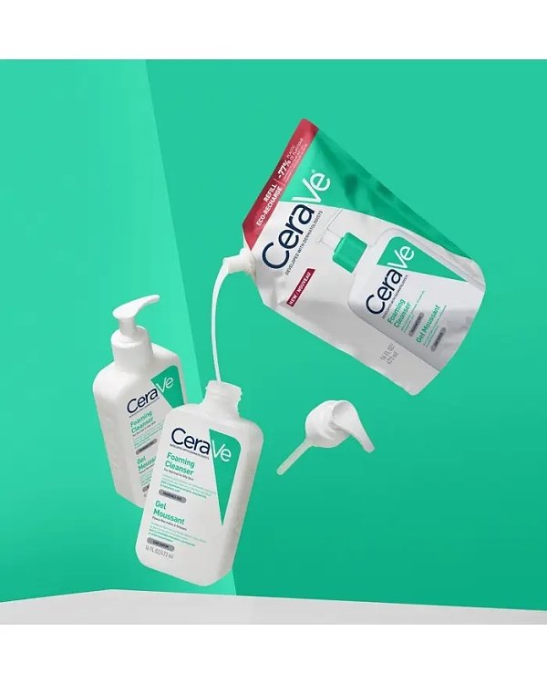 Cerave Foaming Cleanser Refill Καθαριστικό Gel Προσώπου & Σώματος