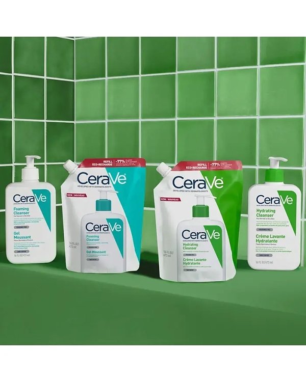 Cerave Foaming Cleanser Refill Καθαριστικό Gel Προσώπου & Σώματος