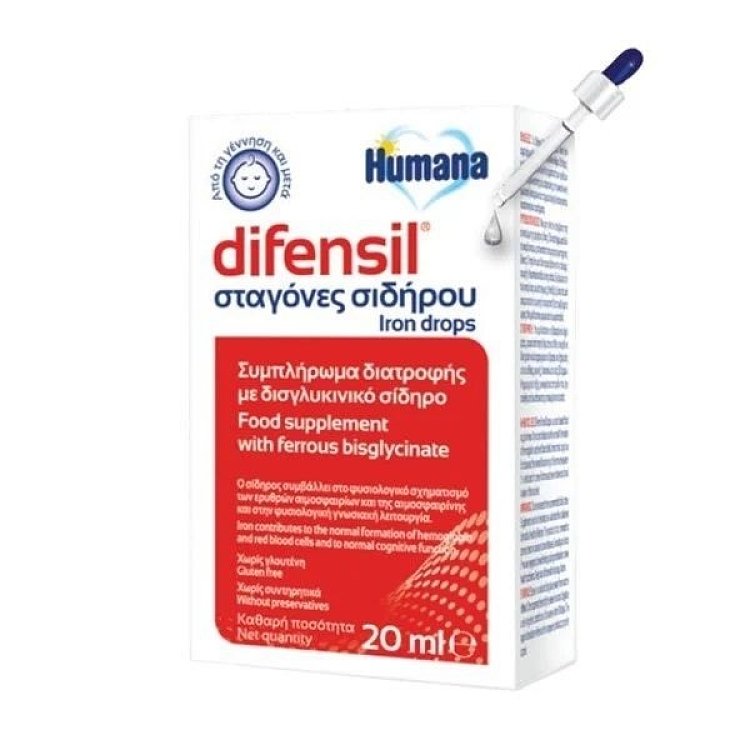 Humana Defensil 0m+, Συμπλήρωμα Διατροφής Σε Σταγόνες Σιδήρου 20ml