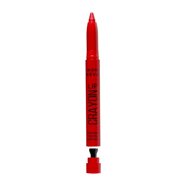 Mon Reve Lip Crayon Μακράς Διάρκειας Ματ Κραγιόν Απόχρωση 12 TRUE RED