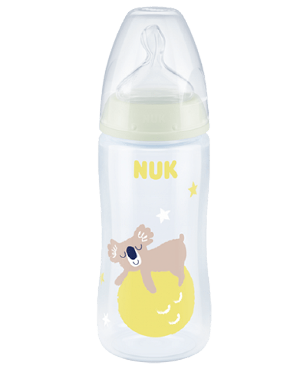 NUK First Choice Plus Night Mπιμπερό με Δείκτη Ελέγχου Θερμοκρασίας 6-18 Μηνών 300ml