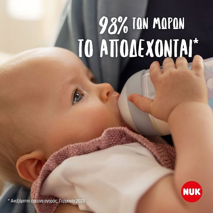 NUK Perfect Match Θηλή Σιλικόνης Μέγεθος M 3m+, 2τμχ