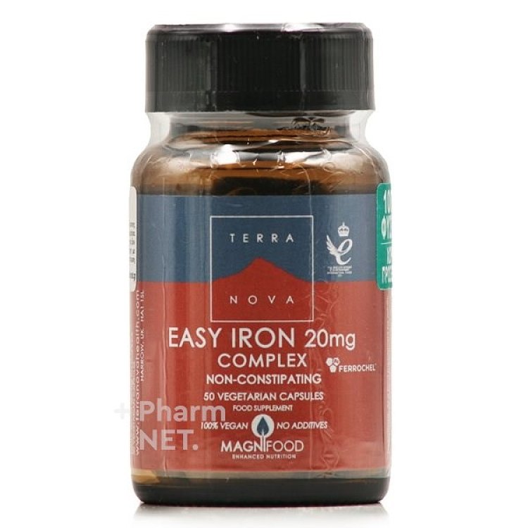 Terra Nova Easy Iron Complex 20 mg 100caps