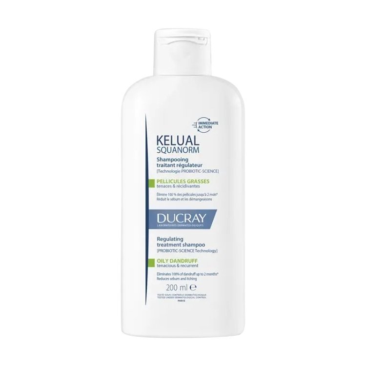 Ducray Kelual Squanorm Oily Dandruff Shampoo Ρυθμιστικό Σαμπουάν Θεραπείας - Λιπαρή πιτυρίδα 200ml