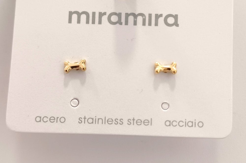Inoplus Σκουλαρίκια Simple Bone Shaped Earring ART D5485C125-2 , 1 Ζευγάρι
