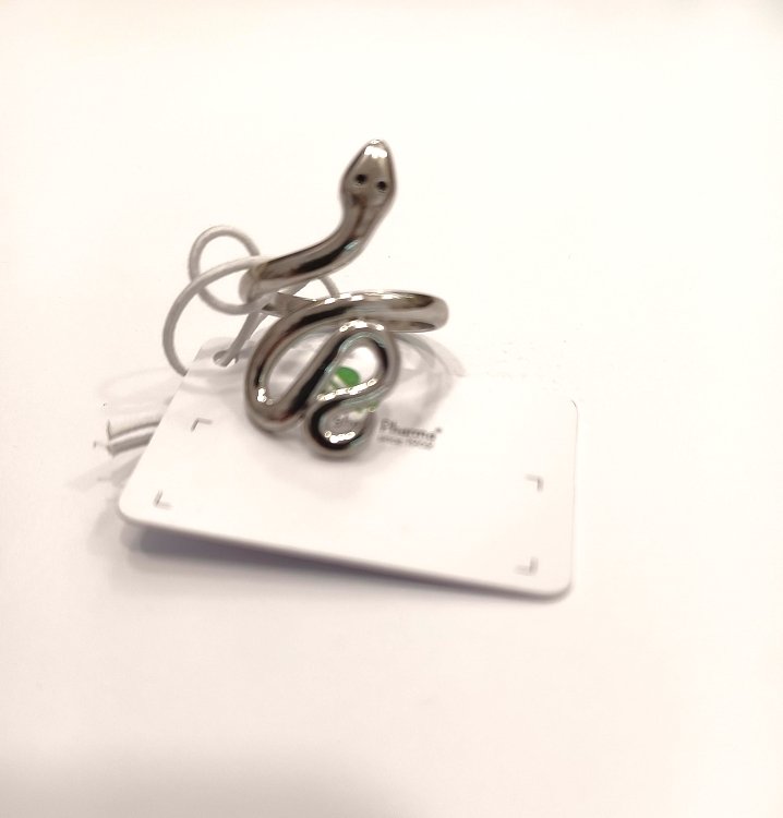 Inoplus Borghetti Pharma Stainless Steel Seprente Δακτυλίδι Φίδι ART 0942