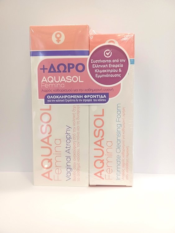 Aquasol Fermina Vaginal Atrophy 30ml & ΔΩΡΟ Aquasol Fermina Intimate Cleansing Foam 40ml