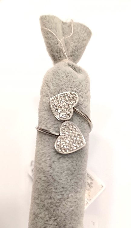 Inoplus Borghetti Pharma Stainless Steel Cuore Δακτυλίδι  Κάρδια ART 0936