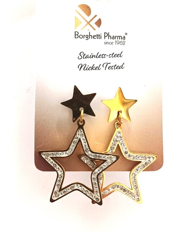 Inoplus Σκουλαρίκια  Star Oro Zirconia ART 1030, 1 Ζευγάρι