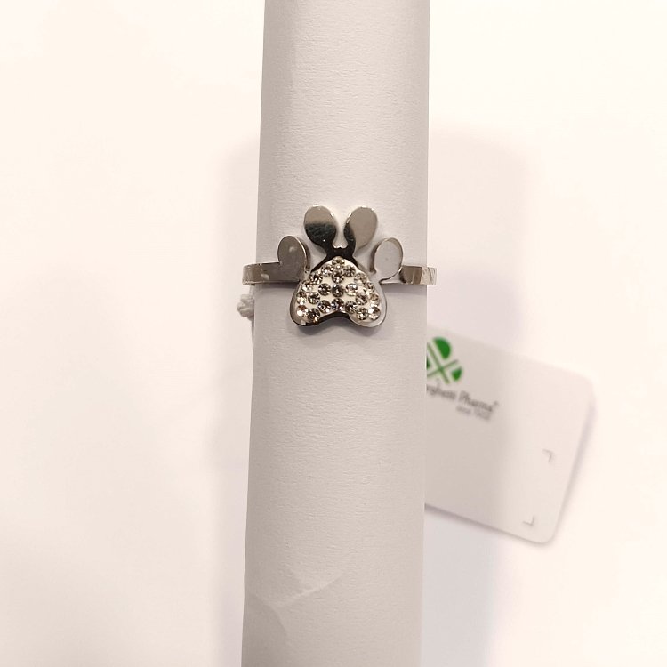 Inoplus Borghetti Pharma Stainless Steel Zampa Δακτυλίδι Πατουσάκι ART 0940