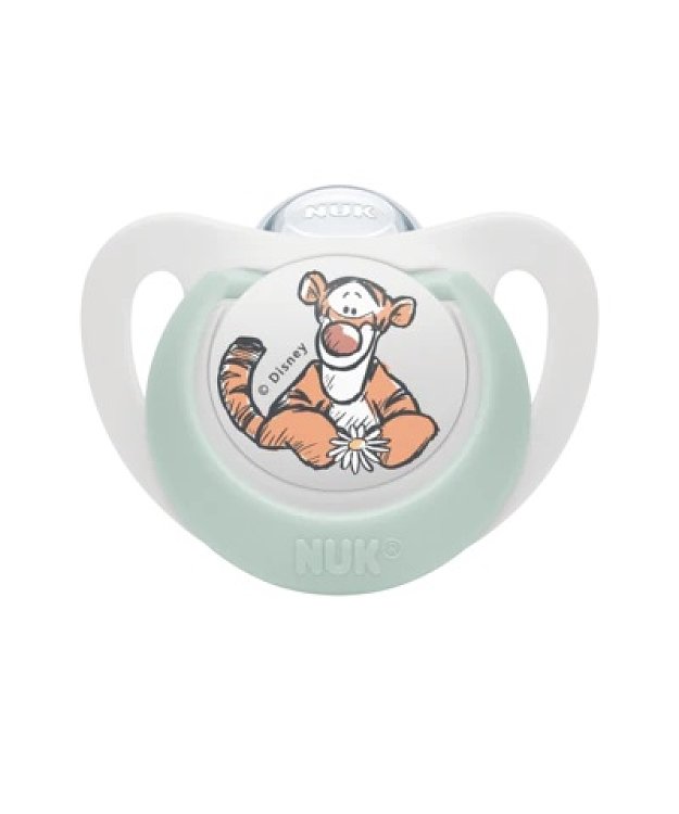 Nuk Star Disney Winnie the Pooh Πιπίλα 6-18 Μηνών με Θήκη