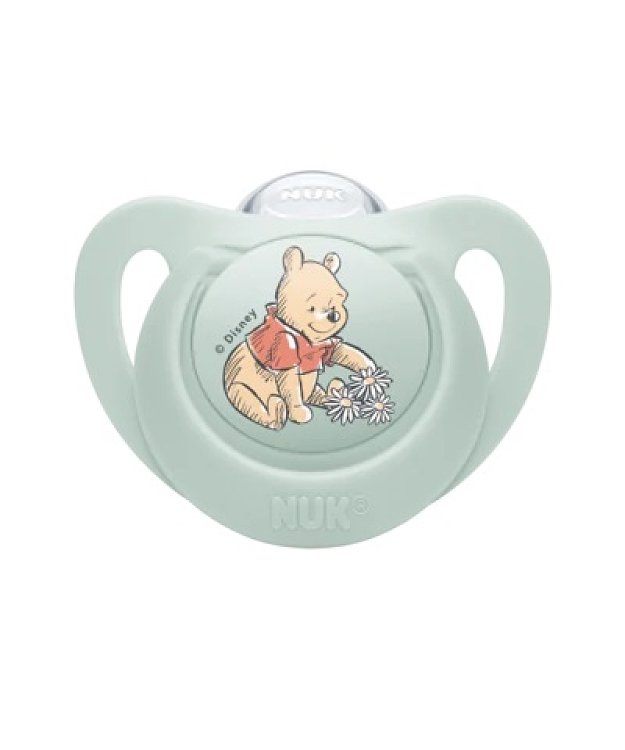 Nuk Star Disney Winnie the Pooh Πιπίλα 6-18 Μηνών με Θήκη