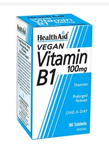 Health Aid Vitamin B1 (Thiamine) 100mg 90tabs