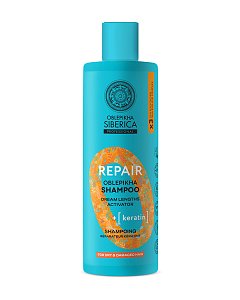 Natura Siberica Oblepikha Ο Professional Σαμπουάν Αναδόμησης με 3x Ιπποφαές & Κερατίνη για Ξηρά και Ταλαιπωρημένα Μαλλιά 400ml