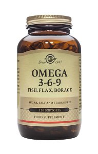 Solgar Omega 3-6-9 Fish & Flax & Borage 120 Μαλακές Κάψουλες