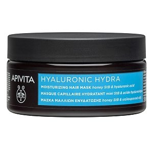 Apivita Hyaluronic Hydra Μάσκα Μαλλιών για Ενυδάτωση με Μέλι και Υαλουρονικό Οξύ 200ml