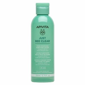 Apivita Just Bee Clear Λοσιόν Σύσφιξης Πόρων με Propolis AmC & Φυτικό Σαλικυλικό Οξύ 200ml