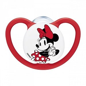 Nuk Disney Perfect Match Air Minnie Πιπίλα Σιλικόνης Με Θήκη 0-6Μ
