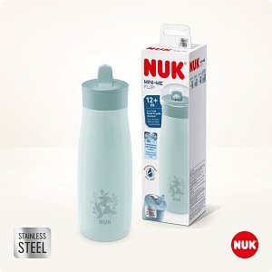 NUK Mini-Me Flip Παγουράκι από Ανοξείδωτο Ατσάλι για 12m+, 500ml