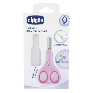 Chicco baby nail Scissors 0m+ Ροζ 1τμχ